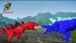 Dinosaur Arena: T-Rex vs. Spinosaurus, Indominus Rex & Indoraptor in Jurassic Park!