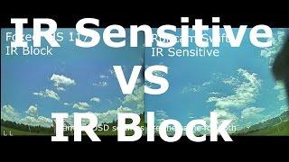 Runcam Swift IR Sensitive vs Foxeer HS1177 IR Block