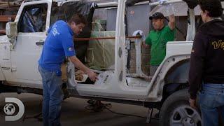 Trabalhando na estrutura do Limu-Jeep | Oficina dos Sonhos | Discovery Brasil