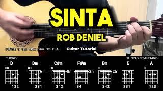 Sinta - Rob Deniel | Easy Guitar Chords Tutorial For Beginners (CHORDS & LYRICS) #guitarlesson