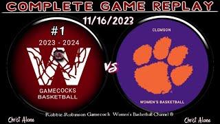 #1 South Carolina Gamecocks Women's Basketball vs Clemson Tigers WBB - (11/16/23 - FULL GAME REPLAY)