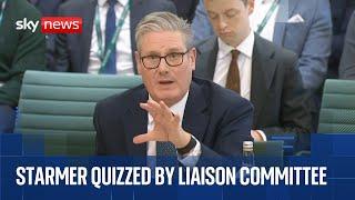 Keir Starmer faced questions from the Liaison Committee