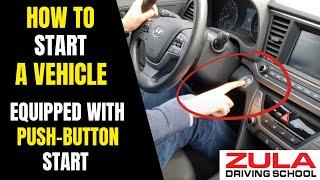Learn to Drive - How to start a car (equipped with push-button start)