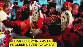 EMOTIONAL Davido CRYING After He PROMISED NEVER To HURT Or CHEAT On Chioma #chivido2024 #trending