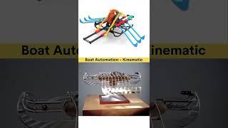 Boat automation||mechanical mechanism||worm gear working#shorts #animation #3ddesign #cad#viralvideo
