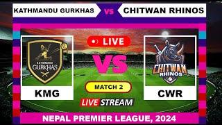 Kathmandu Gurkhas vs Chitwan Rhinos T20 Live Cricket | Nepal Premier League English Commentary