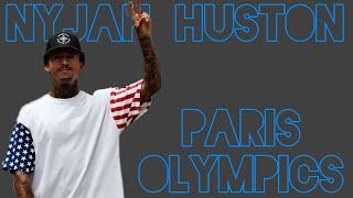 Nyjah Huston arrives in Paris for the Olympics