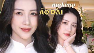 MAKEUP MẶC ÁO DÀI CHỤP KỶ YẾU | nổi bật nhưng nhẹ nhàng trong ngày đặc biệt | Mai Trinh Official