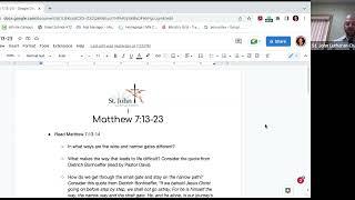 Discipleship Bible Study: Week 7 | St. John Woodbury