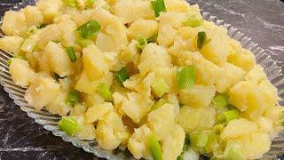 Картофена салата с оцет и зелен лук | Potato salad with vinegar and leek onions