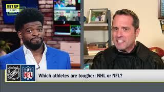Judge Dan Graziano rules that NHL athletes are tougher than NFL athletes ‍️  | Get Up