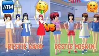 BESTIE KAYA VS BESTIE MISKIN [ SAKURA SCHOOL SIMULATOR ]