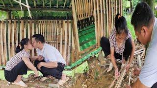 The kind land owner helps Trang build and complete the farm / Ly Van Trang