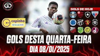 ️ TODOS OS GOLS DESTA QUARTA 08/01/2025 GOLS DA COPINHA, COPA DO NORDESTE, GOLS DE HOJE,GOLS DO DIA