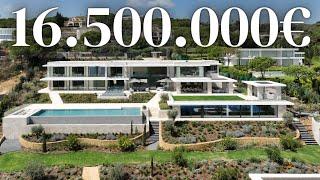 Inside an EPIC ULTRA MODERN 16.500.000€ Mega Mansion With Indoor & Outdoor Pool, Spa & More!