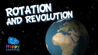 Rotation and Revolution of Earth | Educational Video for Kids