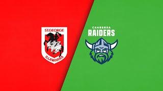 NRL 2024 | Dragons v Raiders | Full Match Replay | Round 27