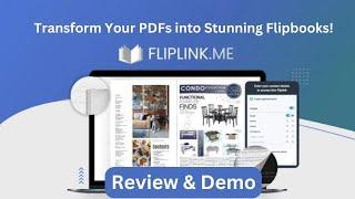 FlipLink.me Review 2024-Turn PDFs into Flipbooks for Only $129 Lifetime Deal