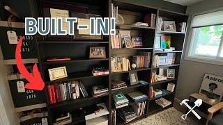 Billy Bookcase Hack! DIY Built-In Shelves