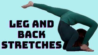 Leg and Back Stretching Routine