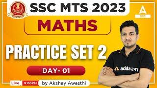 SSC MTS 2023 | SSC MTS Maths Classes by Akshay Awasthi | Practice Set 2