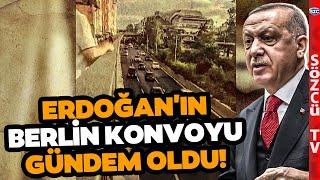 Erdoğan'ın Almanya'daki Konvoyu Gündem Oldu! 40'ı Aşkın Araçla Caddelerden Böyle Geçti