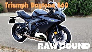 Triumph Daytona 660 | Chill Evening Ride | RAW sound