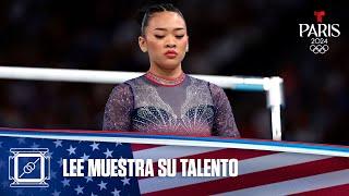 La estadounidense Sunisa Lee realiza gran rutina en Barras asimétricas | Juegos Olímpicos París 2024