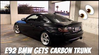 I got a carbon trunk for my BMW 335i