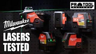 Milwaukee Green Laser Levels - M12 & RedLithium USB Models