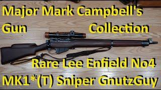 Rare Lee Enfield No4 MK1* (T) Sniper. Major Mark Campbell's Gun Collection.