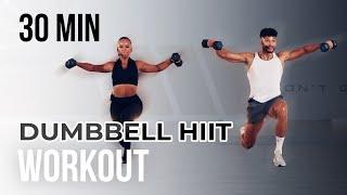 DUMBBELL FULL BODY WORKOUT | HIIT | 25 MINUTES | ALL LEVELS | BURN UP TOO 500 CALORIES