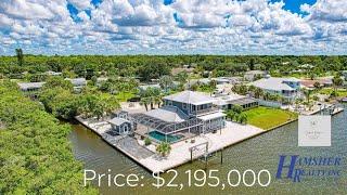 Gulf Access Waterfront Pool Home For Sale In Englewood, Florida With Spectacular Water Views