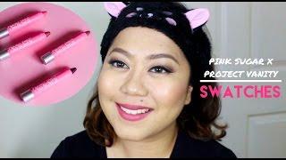 QUICK SWATCH: Pink Sugar x Project Vanity Lip Crayon Collab
