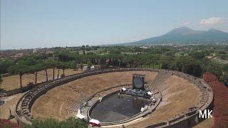 Pink Floyd David Gilmour Pompeii Amphitheatre - shot the day before the concerts - 07.06.2016