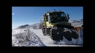 Trois minutes en Margeride sous la neige en Lozère