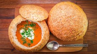 How to Make Soup Bowls Out Of Bread | No More Washing Up!