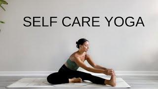 25 Minute Self Care Yoga + Savasana | Relaxing Seated Stretches For Stress & Tension Relief