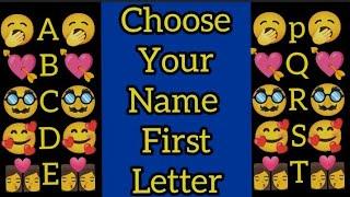 #23 Choose Your Name First Letter | Choose your Number | Love quiz game | #lovegame #tiktokgame