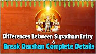 Differences between Supadham Entry & Break Darshan Complete Details|Tirumala Update|Anu TTD Darshan