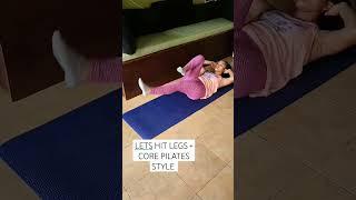 #pilates #legworkout #coreworkout #grwm #fitgirl #workoutathome