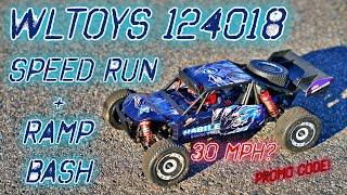 WLToys 124018 Speed Run & Ramp Bash - Best RC Car 2020 $110