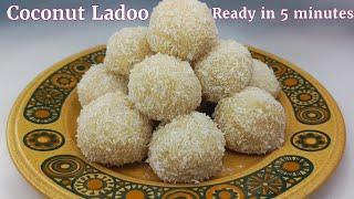 Coconut Ladoo recipe | Nariyal ladoo ki recipe I 5 minute recipe I By Abidatastemaker