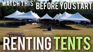 Watch This Video Before You Start A Tent Rental Business  @TheRentalJourney Helps Me Install Tents‍️