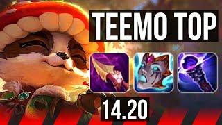 TEEMO vs FIORA (TOP) | 1300+ games, Godlike | EUW Diamond | 14.20