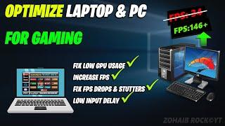 How to Optimize Other Laptop & Pc For Gaming & Performance! Boost FPS & Fix Lag | 2021!