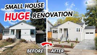 Small House Flip Huge Home Renovation Before & After