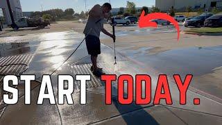 why TODAY is the best time to start a PRESSURE WASHING business