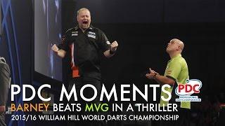 PDC Moments: Barney beats MvG at the 2016 World Champs