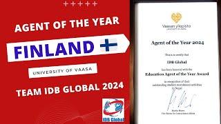 FINLAND AGENT of The year 2024 is now IDB GLOBAL